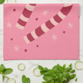 Candy canes theedoek (Gevouwen)