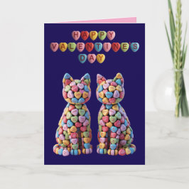 Candy Cats Valentijnsdag Kaart