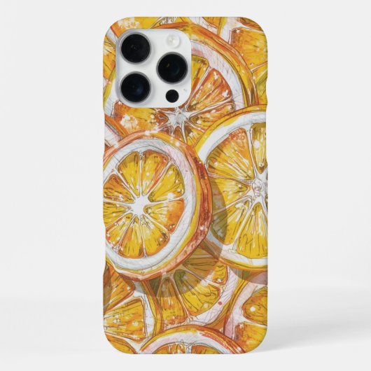 Candy Citrus Swirl – Fun Retro Citrus Candy iPhone Hoesje (Achterkant)