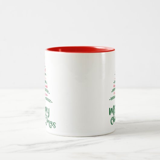 Candy Coffee Joyeux Noël Arbre décoration tasse (Centre)