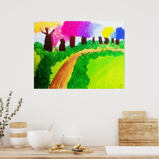 Candy Colour Trees - Poster de valeur (Cuisine)