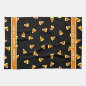 Candy Corn Addict Black Halloween Keuken Handdoek (Horizontaal)