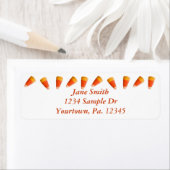 Candy Corn-adreslabel Etiket (Insitu)