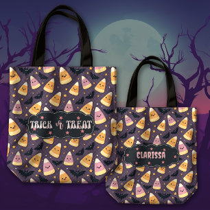 Candy Corn and Bats Trick or treat Draagtas