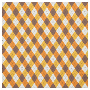 Candy Corn Argyle Herfst Diamant Patroon Stof