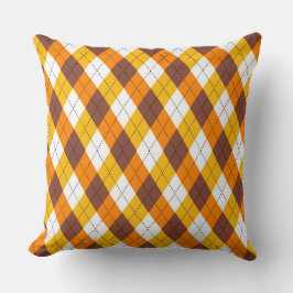 Candy Corn Argyle Thanksgiving Herfst Plaid Kussen