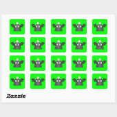 Candy Corn Bat Vierkante Sticker (Vel)