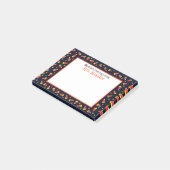 Candy Corn Border Gepersonaliseerde Halloween Post-it® Notes (Schuin)