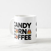 Candy Corn Café Mug - Drôle Halloween Coupe d'auto (Devant gauche)
