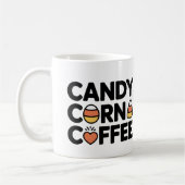 Candy Corn Café Mug - Drôle Halloween Coupe d'auto (Gauche)