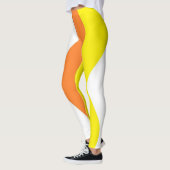 Candy Corn Colors Leggings Étiquettes Pantalons  (Gauche)