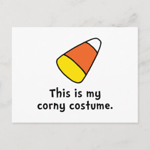 Candy Corn Corny Costume Briefkaart