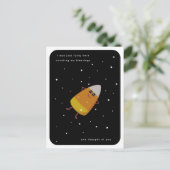 Candy Corn "Counting My Blessings" Thanksgiving Feestdagenkaart (Staand voorkant)