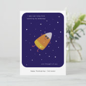 Candy Corn "Counting My Blessings" Thanksgiving Feestdagenkaart (Staand voorkant)