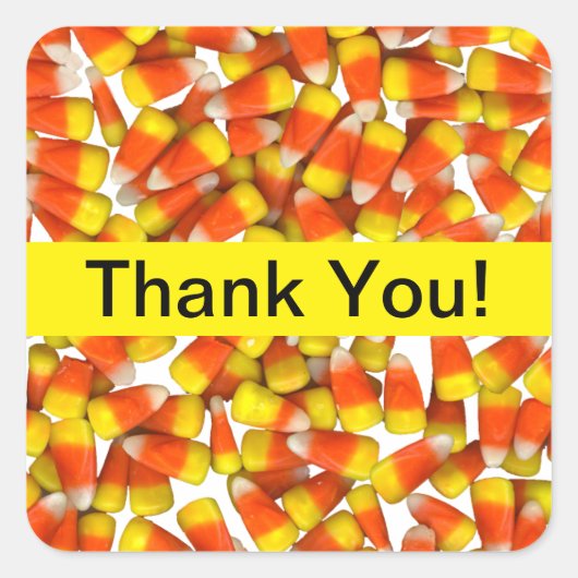 Candy Corn - Dank u Sticker (Voorkant)