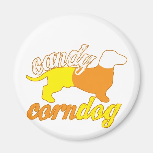 Candy Corn Dog Magneet (Voorkant)