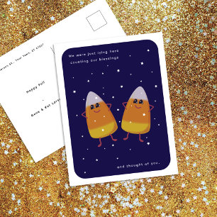 Candy Corn Duo "Counting Our Blessings" Herfst Feestdagenkaart