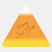 Candy Corn Envelope Seal Driehoek Sticker (Voorkant)