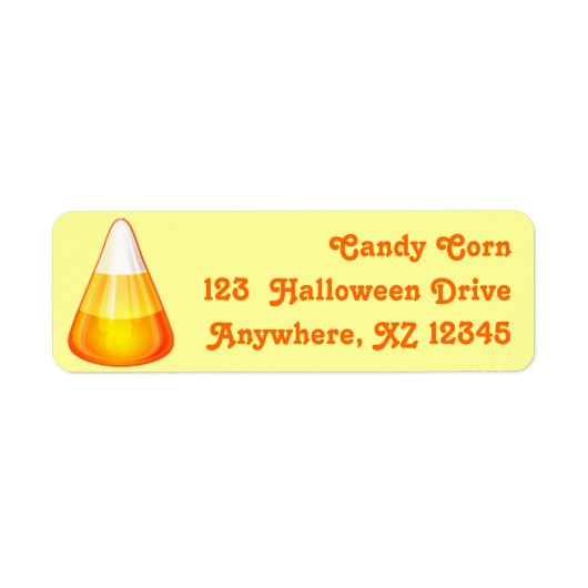 Candy Corn Etiket (Voorkant)