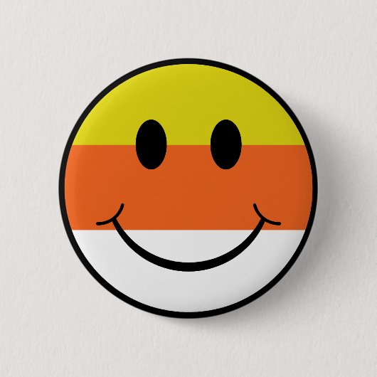 Candy Corn Face Ronde Button 5,7 Cm (Voorkant)