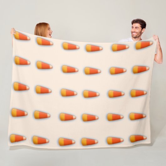 Candy Corn Fleece Blanket 60 x 80 inch (In situ)