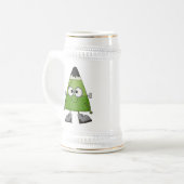 Candy Corn Frankenstein Halloween Bierpul (Voorkant links)