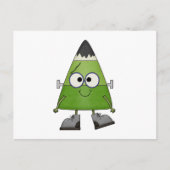 Candy Corn Frankenstein Halloween Briefkaart (Voorkant)
