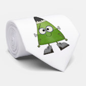 Candy Corn Frankenstein Halloween Stropdas (Opgerold)