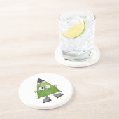 Candy Corn Frankenstein Halloween Zandsteen Onderzetter (Zijkant)