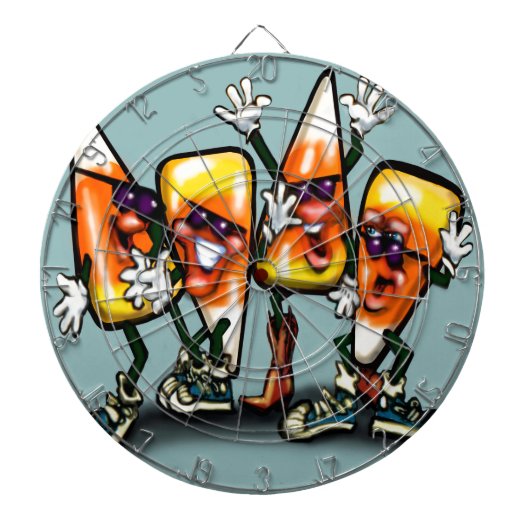Candy Corn Gang Dartbord (Voorkant)