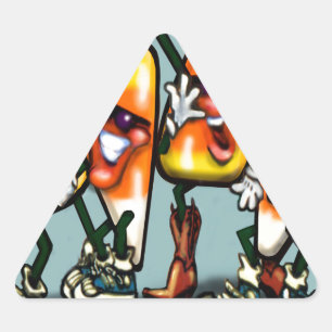 Candy Corn Gang Driehoek Sticker