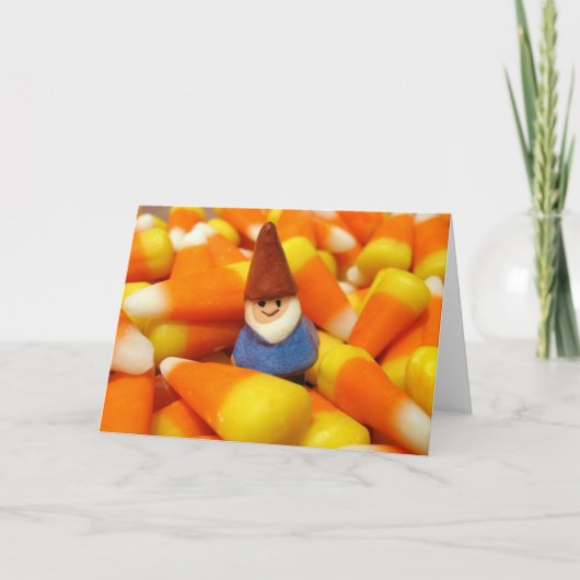 Candy Corn Gnome Kaart (Voorkant)