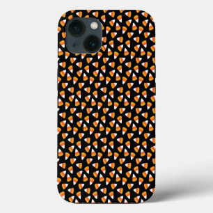 Candy Corn Halloween Black en Sinaasappel iPhone 13 Hoesje