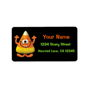 Candy Corn Halloween Boo Party Etiket