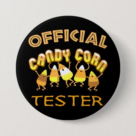 Candy Corn Halloween Button (Voorkant)