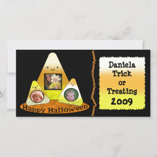 Candy Corn Halloween Carte photo personnalisé