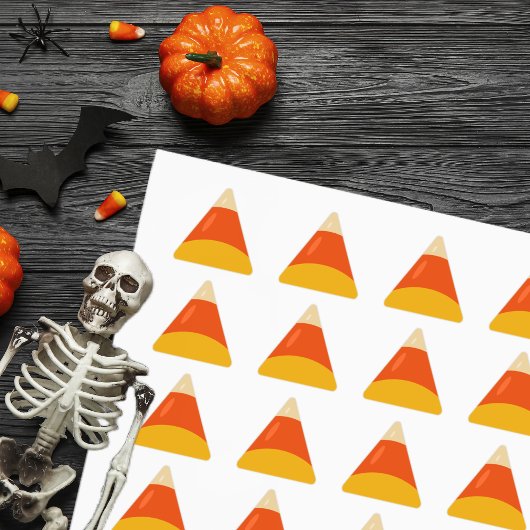 Candy Corn Halloween Driehoek Sticker