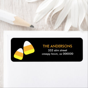Candy Corn Halloween Étiquettes