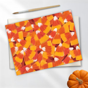 Candy Corn Halloween Feestdagenkaart