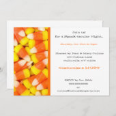 Candy Corn Halloween fêtes Invitations (Devant / Derrière)