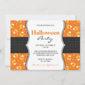 Candy Corn Halloween fêtes Invitations (Devant)
