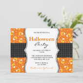 Candy Corn Halloween fêtes Invitations (Debout devant)