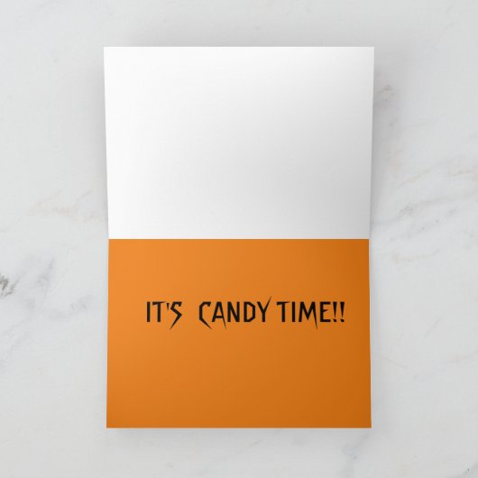 CANDY CORN HALLOWEEN KAART (Binnen)