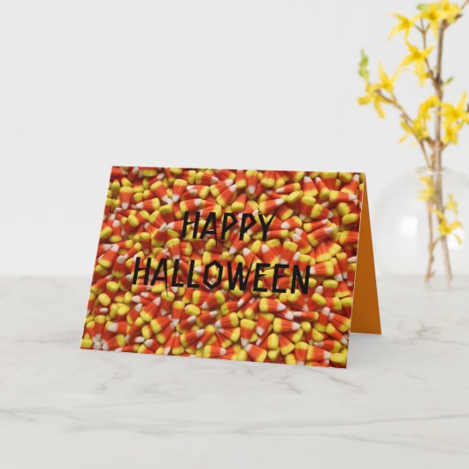 CANDY CORN HALLOWEEN KAART (Gele Bloem)