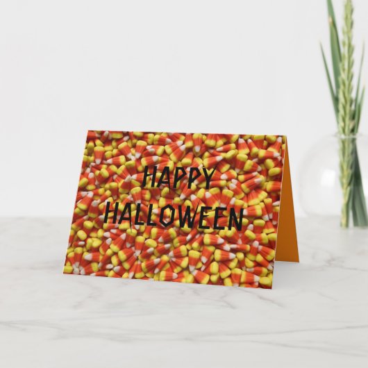 CANDY CORN HALLOWEEN KAART (Voorkant)
