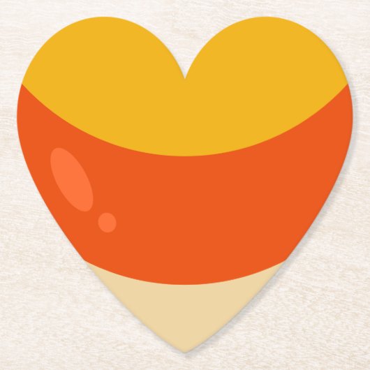 Candy Corn Halloween Kartonnen Onderzetters (Voorkant)