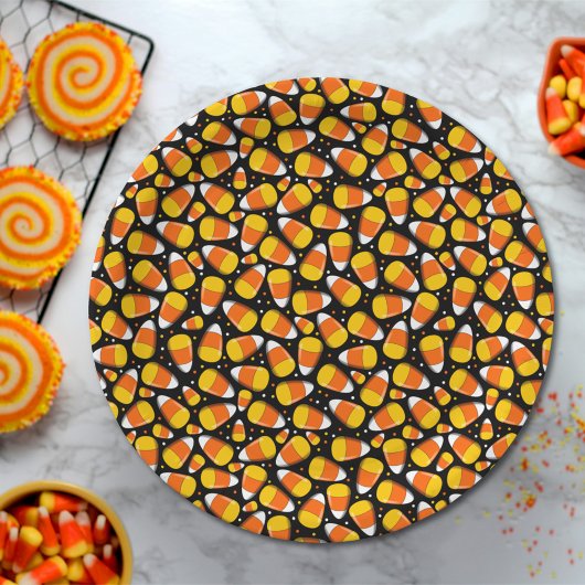 Candy Corn Halloween Papieren Bordje