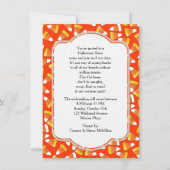 Candy Corn Halloween Party Invitation (Devant)