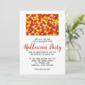 Candy Corn Halloween Party Invitation (Debout devant)