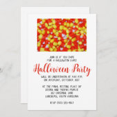 Candy Corn Halloween Party Invitation (Devant / Derrière)
